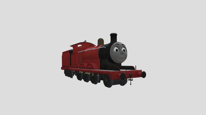 James The Red Engine 3D Model