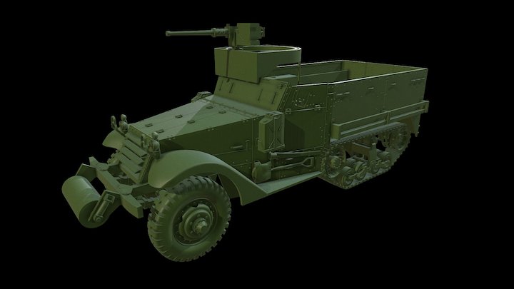 Half-track 3D models - Sketchfab