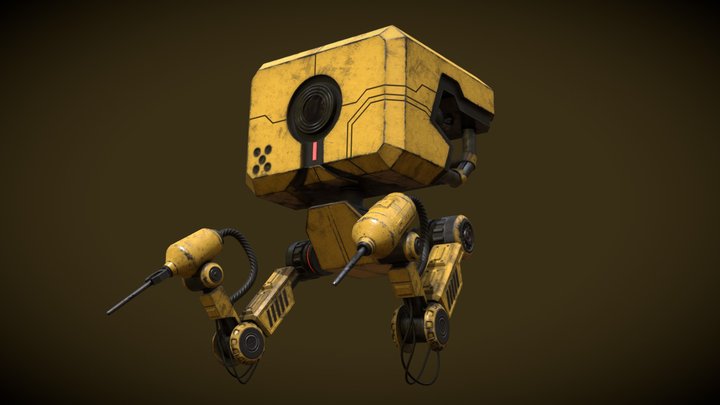 Robot Animated 3D Model