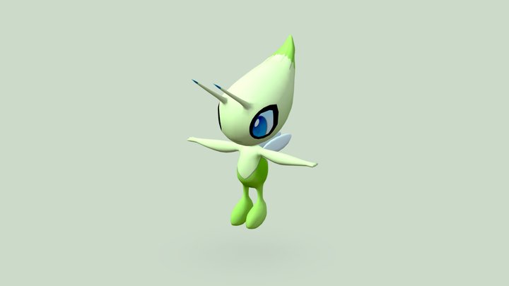 Celebi - Pokemon 3D Model