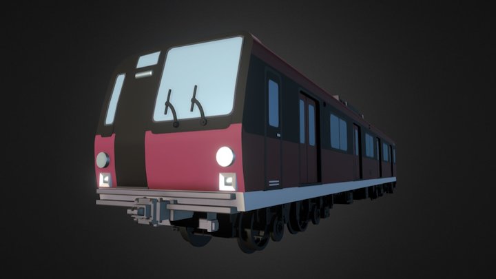Train Model 3D Model