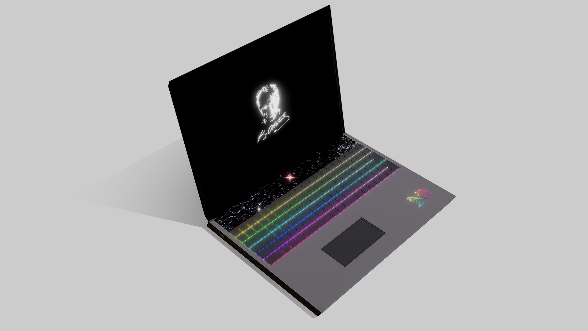 Low Poly Gaming Laptop