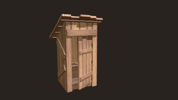 WC_Wooden 3D Model