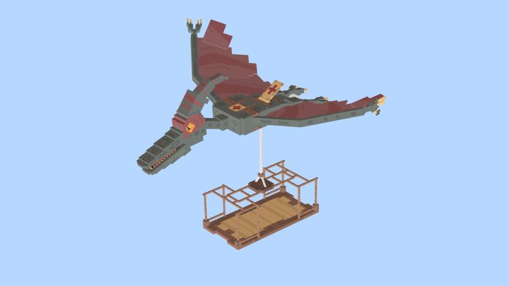 Pterodactyl Ambulance 3D Model