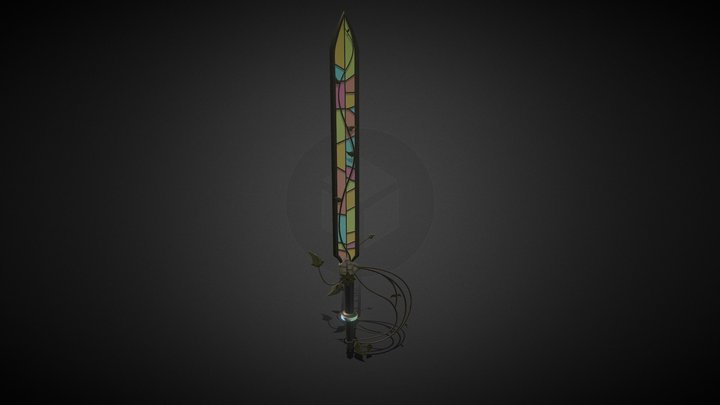 Glass keyblade 3D Model