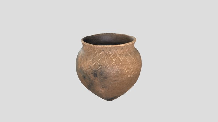 Neman culture pottery 3D Model