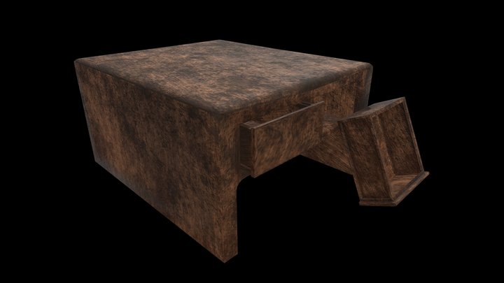 Old Table 3D Model