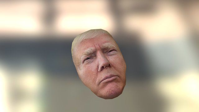 Donald Trumph Paper Mask 3D Model