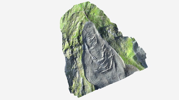 Rock glacier at Äußeres Hochebenkar, 2023 3D Model