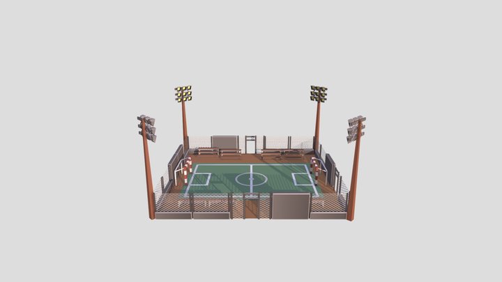 Football Field (Free) 3D Model