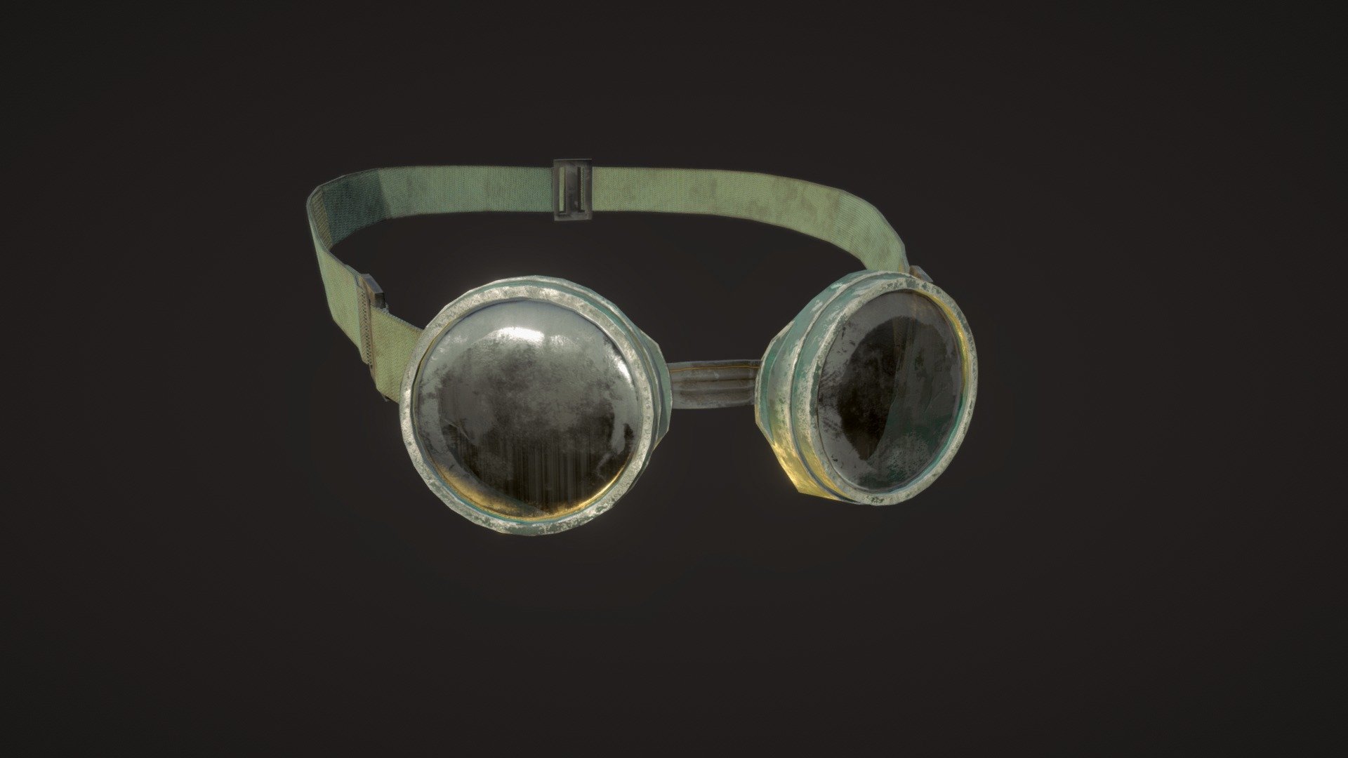 Painted Steampunk Goggles Glasses