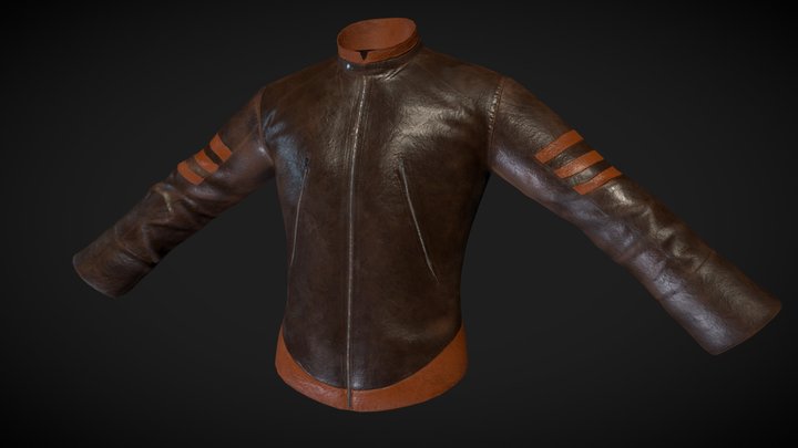 Men's Leather Jacket - ACG 3D Model