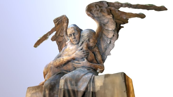 Cathedral of the Blessed Sacrament Angel Statue 3D Model