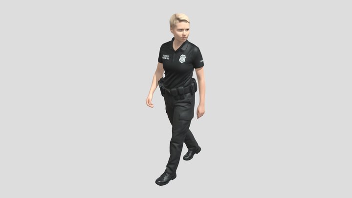 Security Officer On Patrol – Free 3D Model STL