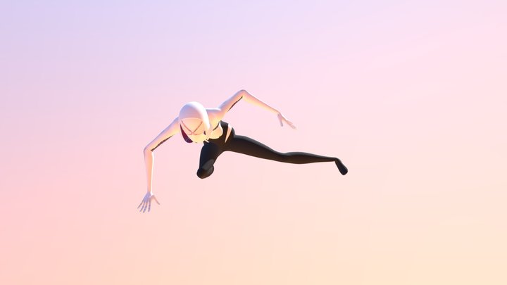 Gwen Spider (Blender) 3D Model
