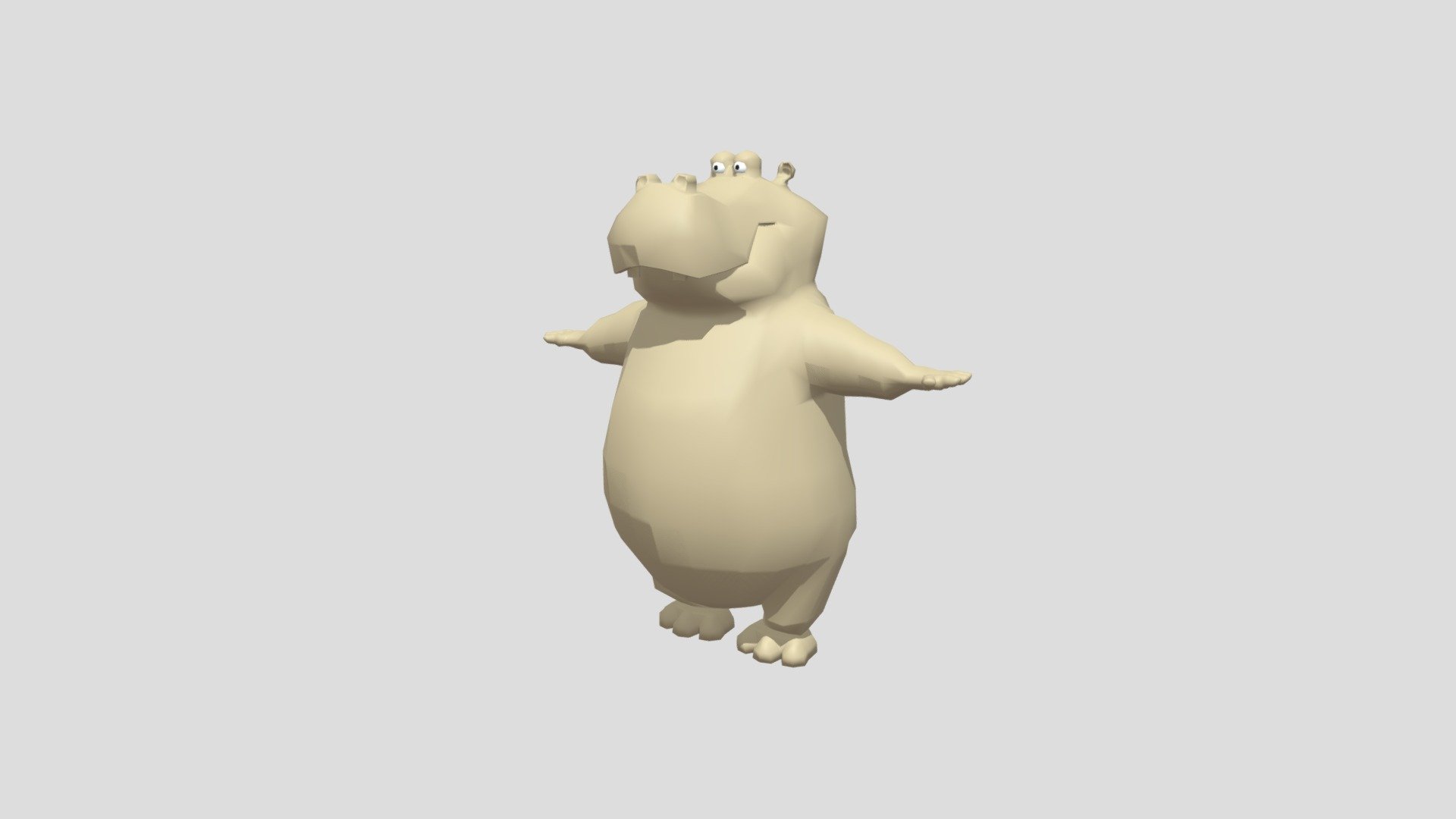 hippo low poly - 3D model by Zhan (@Zhan_) [7803fce] - Sketchfab