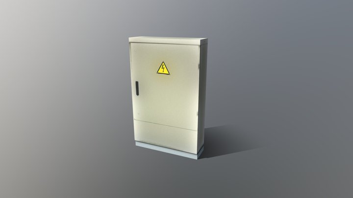 Transformer Box Vertical 3D Model