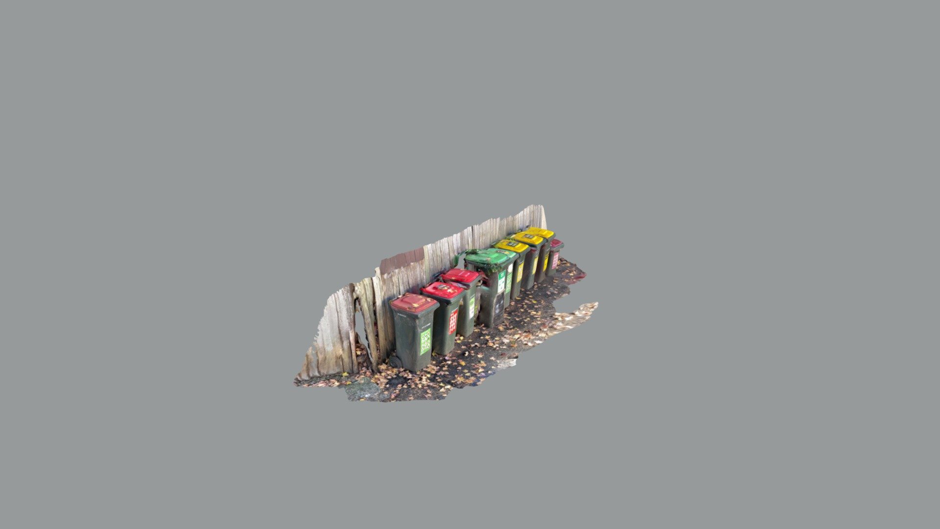garbage bin cluster