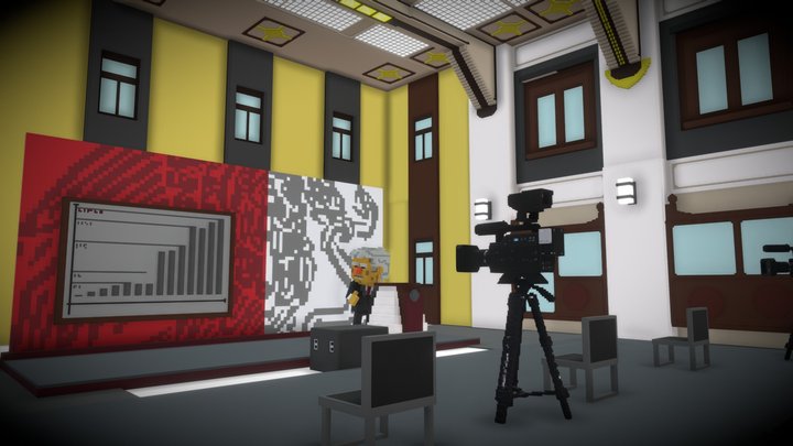 Las Mañaneras de AMLO 3D Model