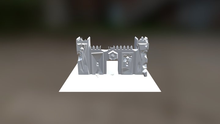 DAMAGED GATE 3D Model