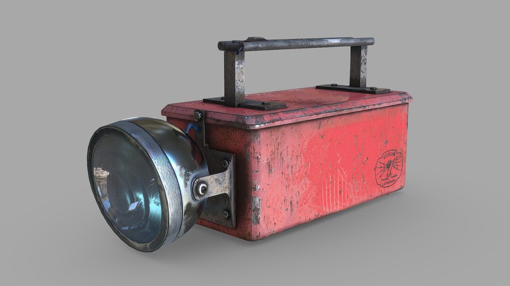 Old Torch - Dirt (Low Poly)