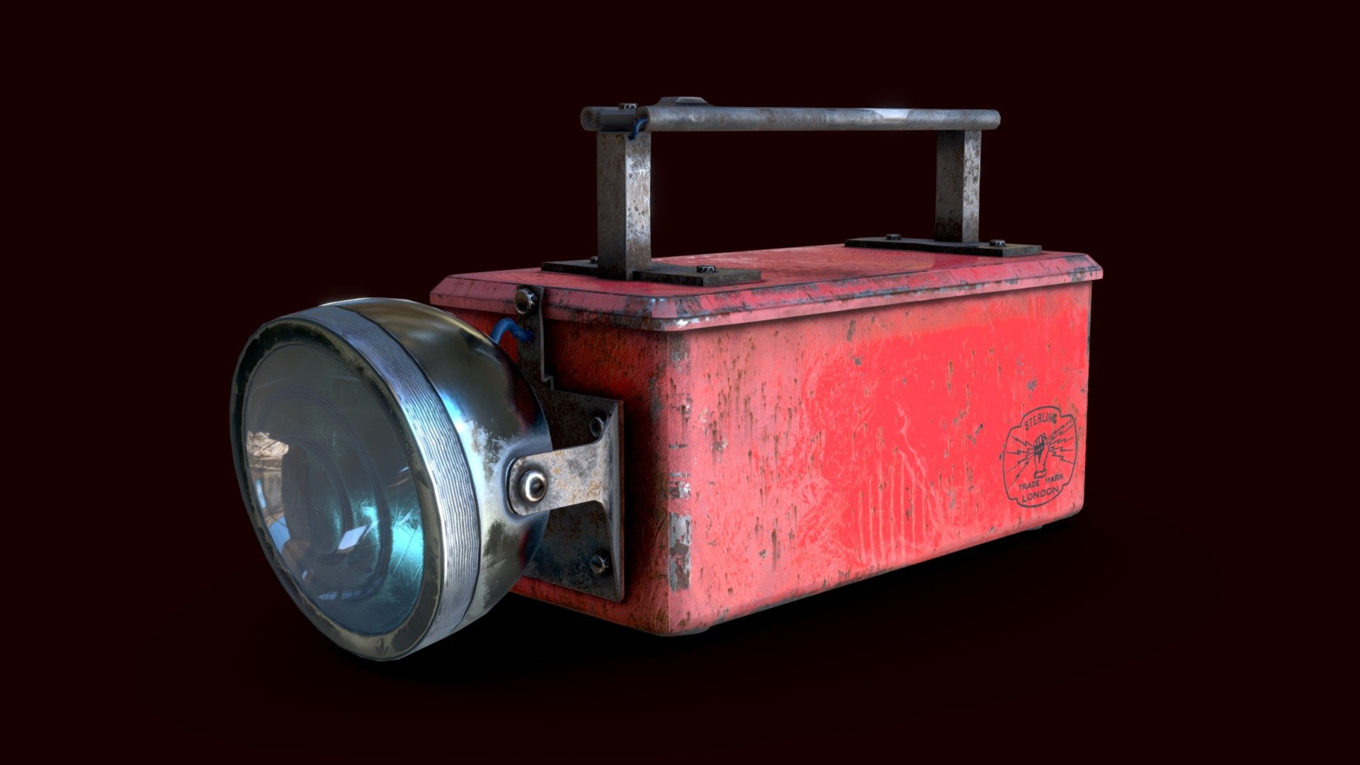 Old Torch - Dirt (Low Poly)