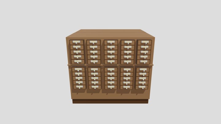 Card_ Catalog (2) 3D Model