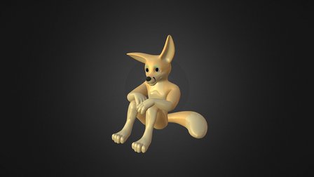 Fennec fox guy 3D Model
