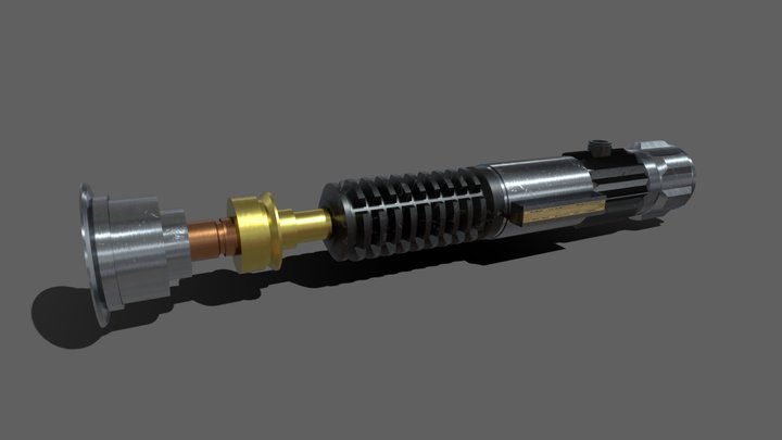 Obi-Wan Kenobi Lightsaber - Episode III 3D Model