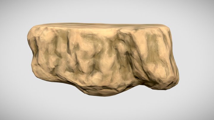 Stylized Cliff 3D Model