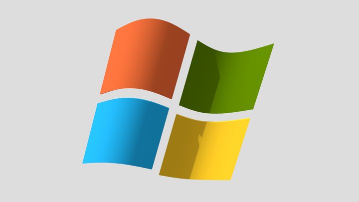 Windows XP Logo 3D Model