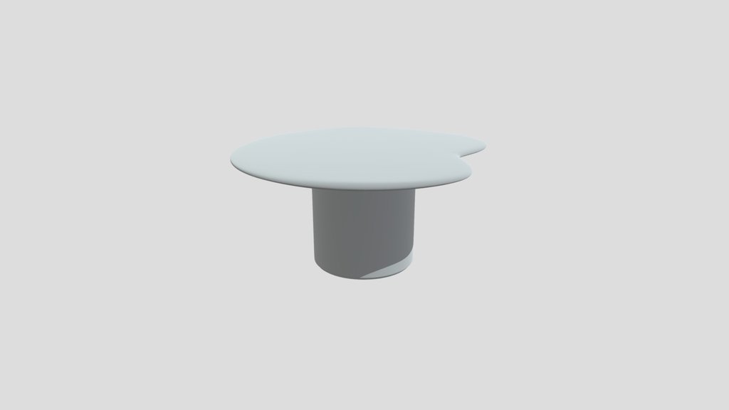 White pedestal table