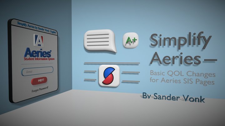 Simplify Aeries Login Art 3D Model