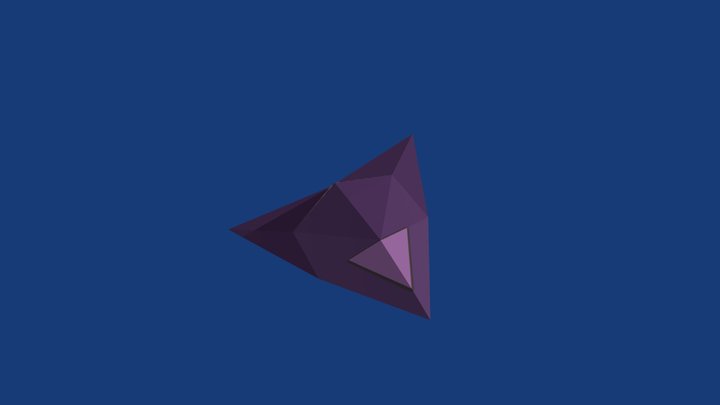 Low Poly Stealth Bomber 3D Model