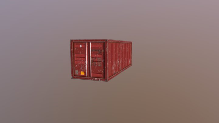 Dirty_Rust_Container 3D Model