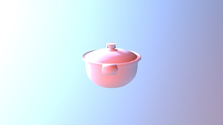 期中-Iron pot 鍋子 3D Model