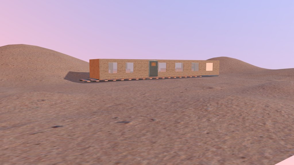 Desert Train Carriage | Game Ready Wagon