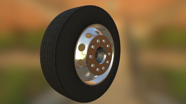 Wheel Truck 3D Model