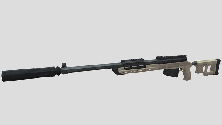 Kalashnikov SV-98 Sniper Rifle(SV-98M) 3D Model