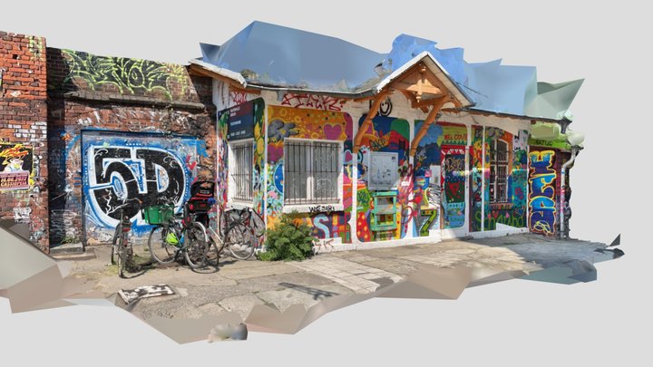 Colorful Streetart - RAW-Gelände, Berlin 3D Model