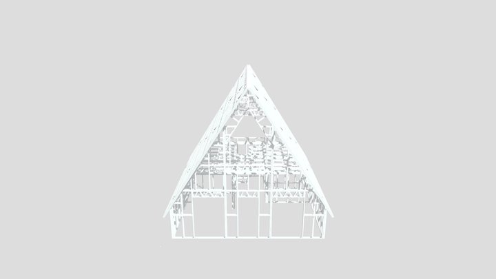 80 m2 Steel Construction  Bungalov House 3D Model