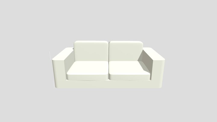 Tan Sofa 3D Model