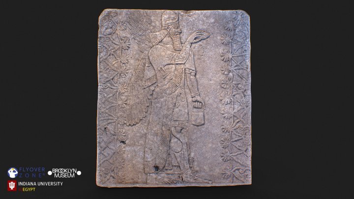 3D rendering of Assyrian Relief