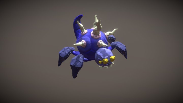 Spider lowpoly 3D Model