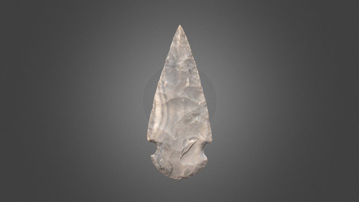 Flint spearhead 3D Model