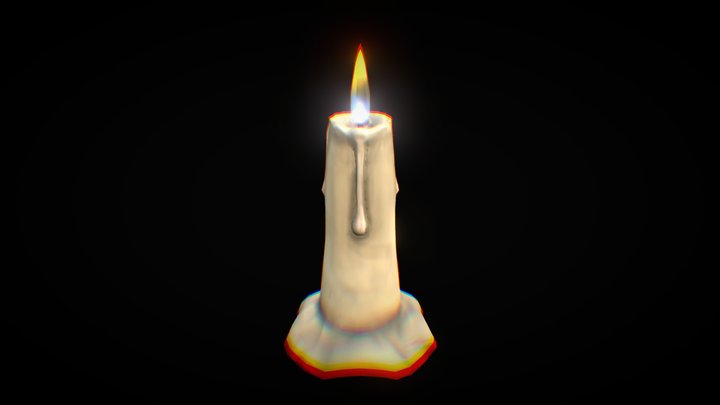 Holy Candle 3D Model