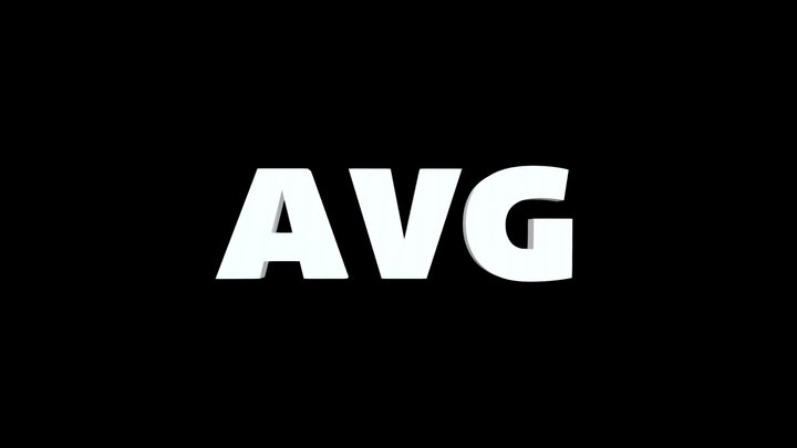 AVG Logo 3D 3D Model