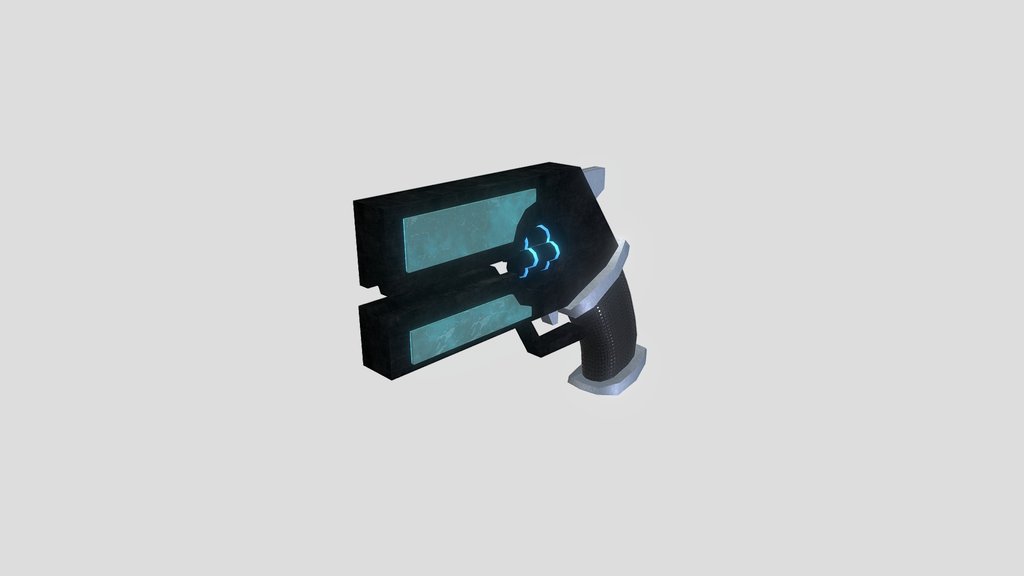 Low-Polly Sci-Fi Pistol