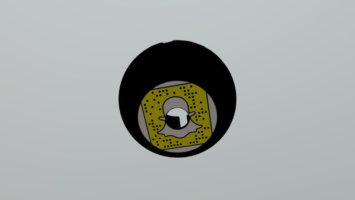 Snapchat door knob cover 3D Model