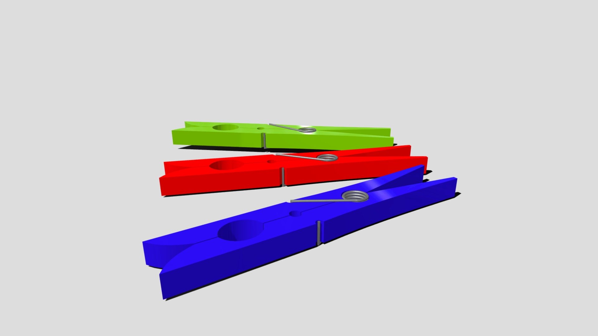 Clothespins Download Free 3D model by Emilio.Gallo [781d1a1] Sketchfab